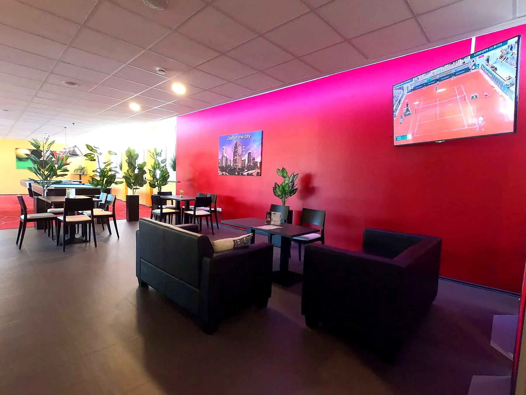 Lounge-Bereich im Billardcafé Ochsenfurt bei Würzburg